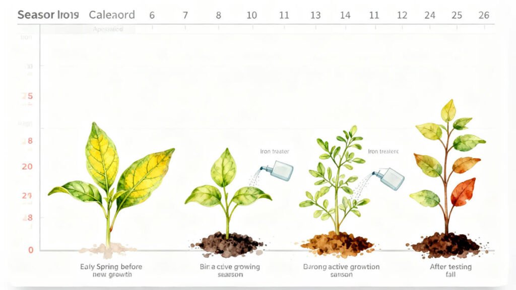 Optimal Timing for Iron Application